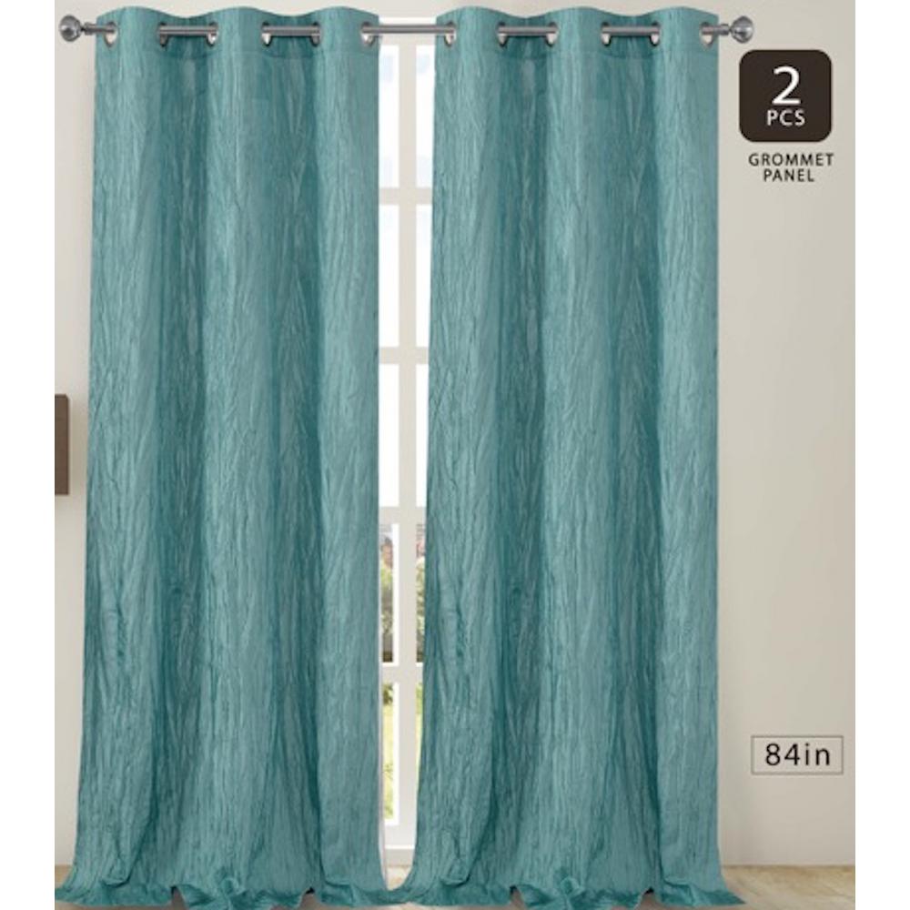 Dainty Home Jackson 38 In W X 84 L Crushed Silk Window Panel Dainty Home Jackson 38 In W X 84 L Crushed Silk Window Panel