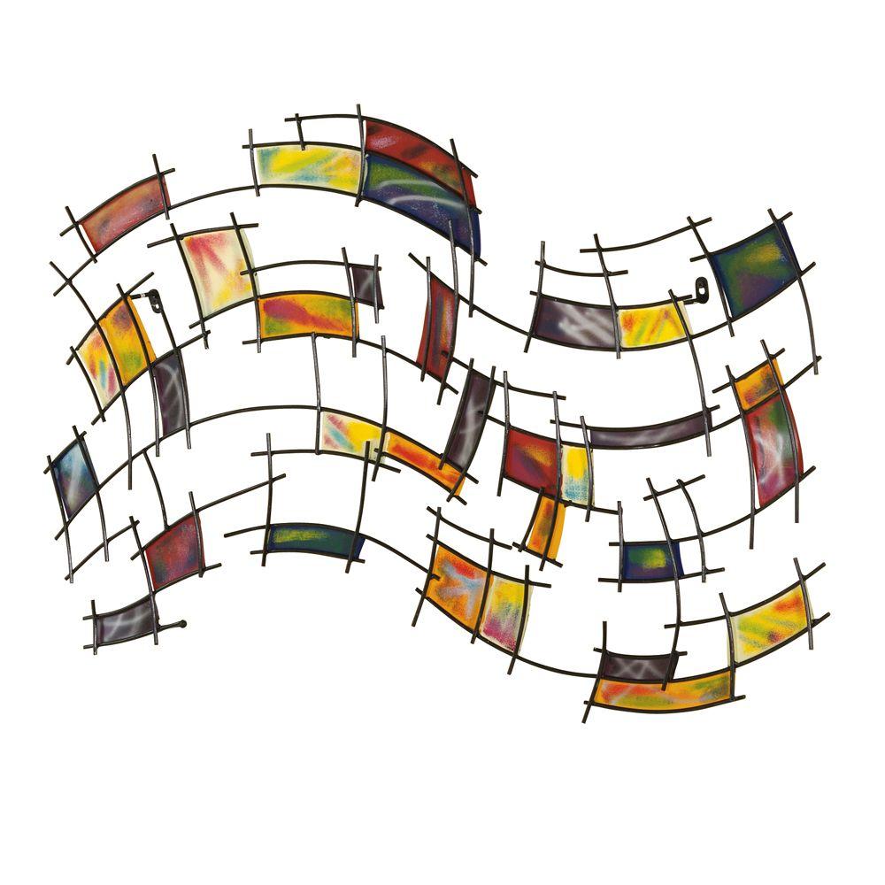 Home Decorators Collection Wave Abstract Wall Art3618100910 The Home Depot