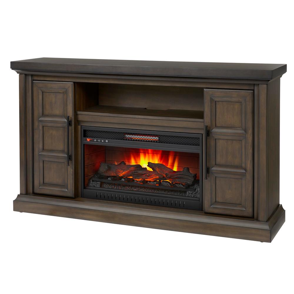 Home Decorators Collection Halwell 63 In Media Console Infrared Electric Fireplace Warm Brown With Espresso Top Hdfp63 41ae The Depot - Console With Electric Fireplace Home Decorators Collection Halwell 63 In Media Console Infrared Electric Fireplace Warm Brown With Espresso Top Hdfp63 41ae The Depot - Console With Electric Fireplace