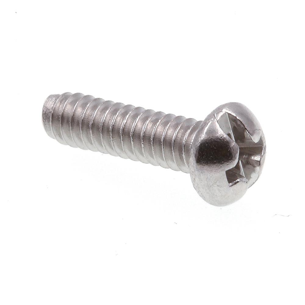 Pack of 25 Grade 18-8 Stainless Steel Round Head 6-32 X 1-1//2 in Slotted//Phillips Combo Prime-Line 9003284 Machine Screw