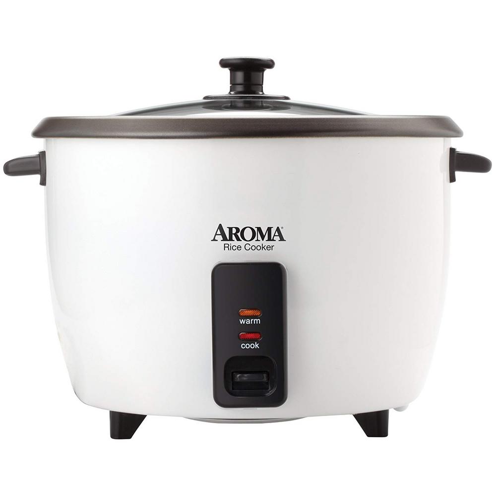 AROMA 32-Cup White Rice Cooker-ARC-7216NG - The Home Depot