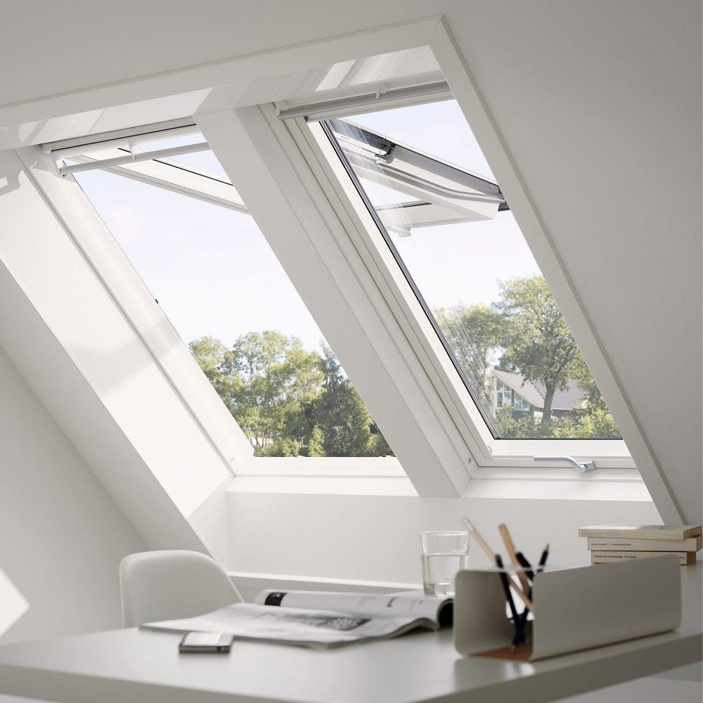 Velux 22 1 8 In X 39 In Top Hinged Roof Window With Laminated