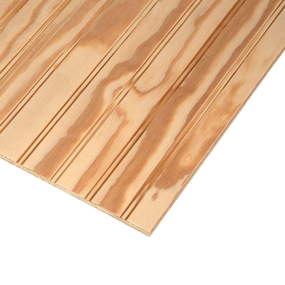 Ply-Bead Plywood Siding Plybead Panel (Nominal: 11/32 in ...