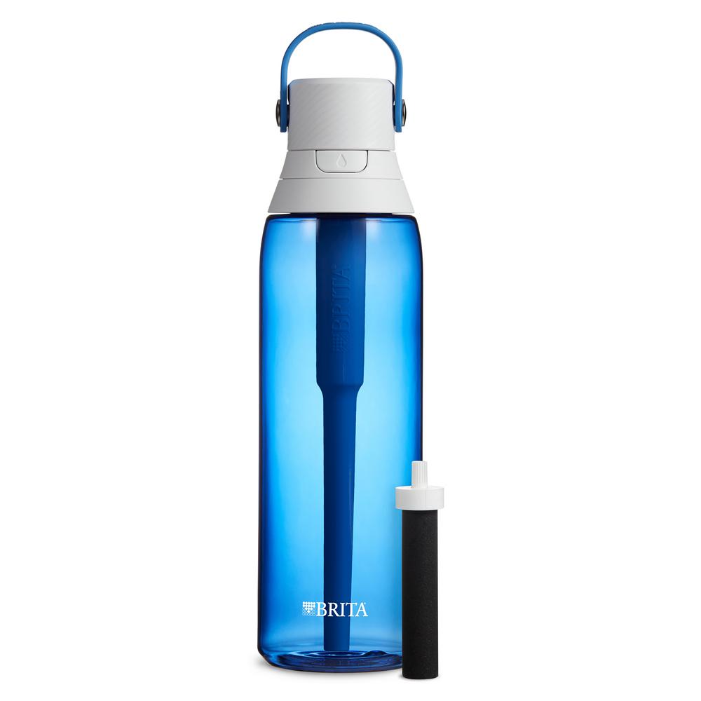 Brita Premium 26 Oz Sapphire Filtering Water Bottle Bpa Free