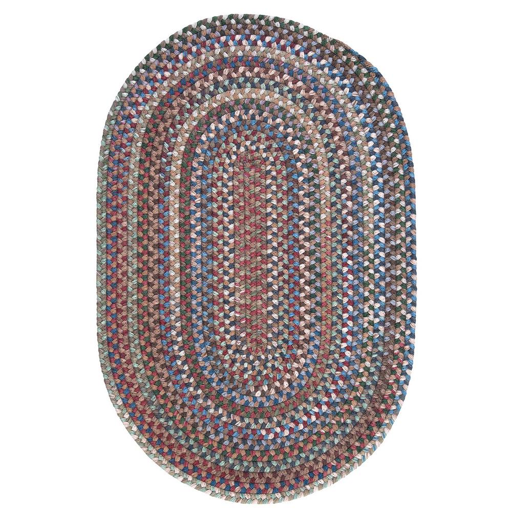 Oval Wool Blend 7 X 9 Area Rugs The Home Depot