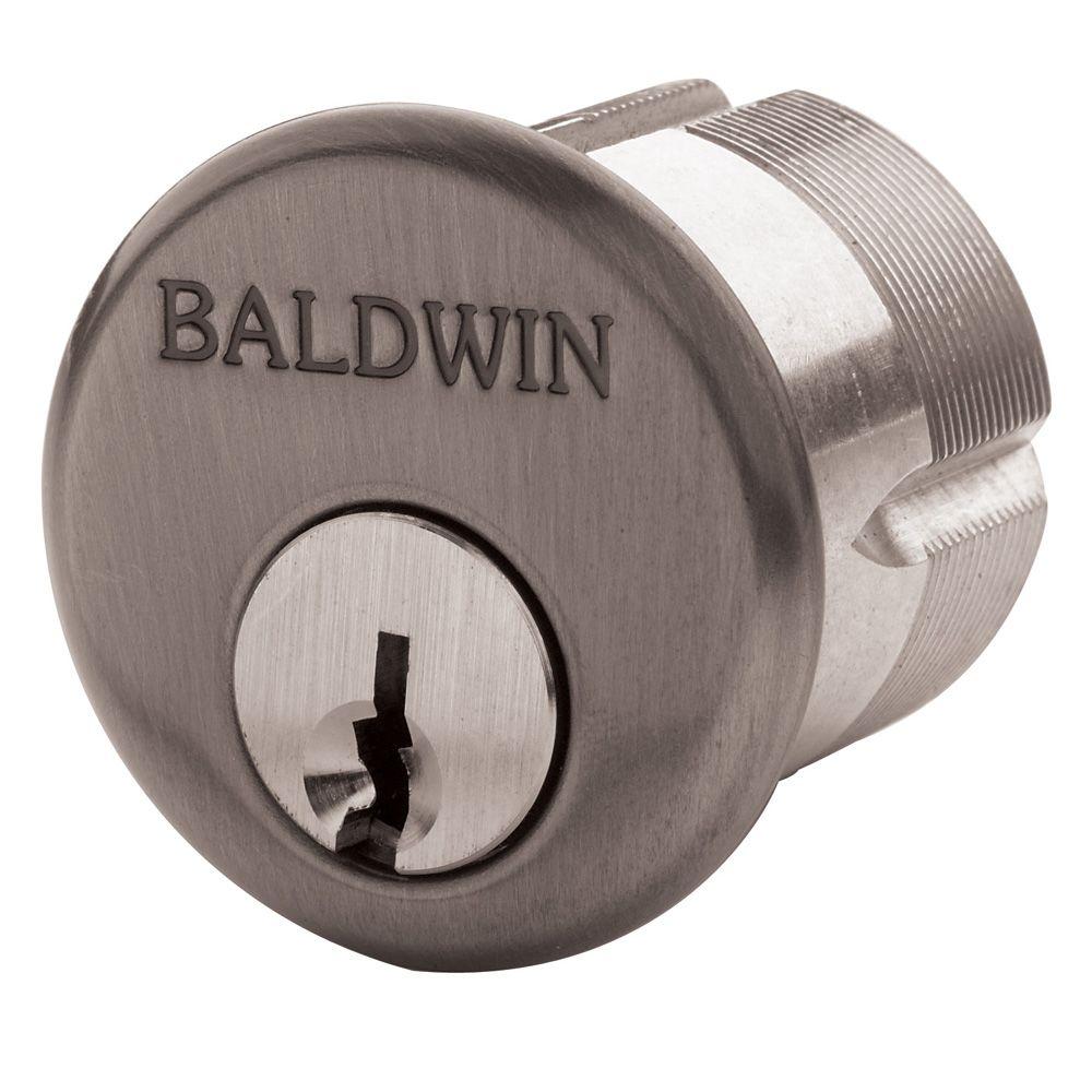 Baldwin 11/4 in. OilRubbed Bronze Mortise Cylinder C Keyway8323.102