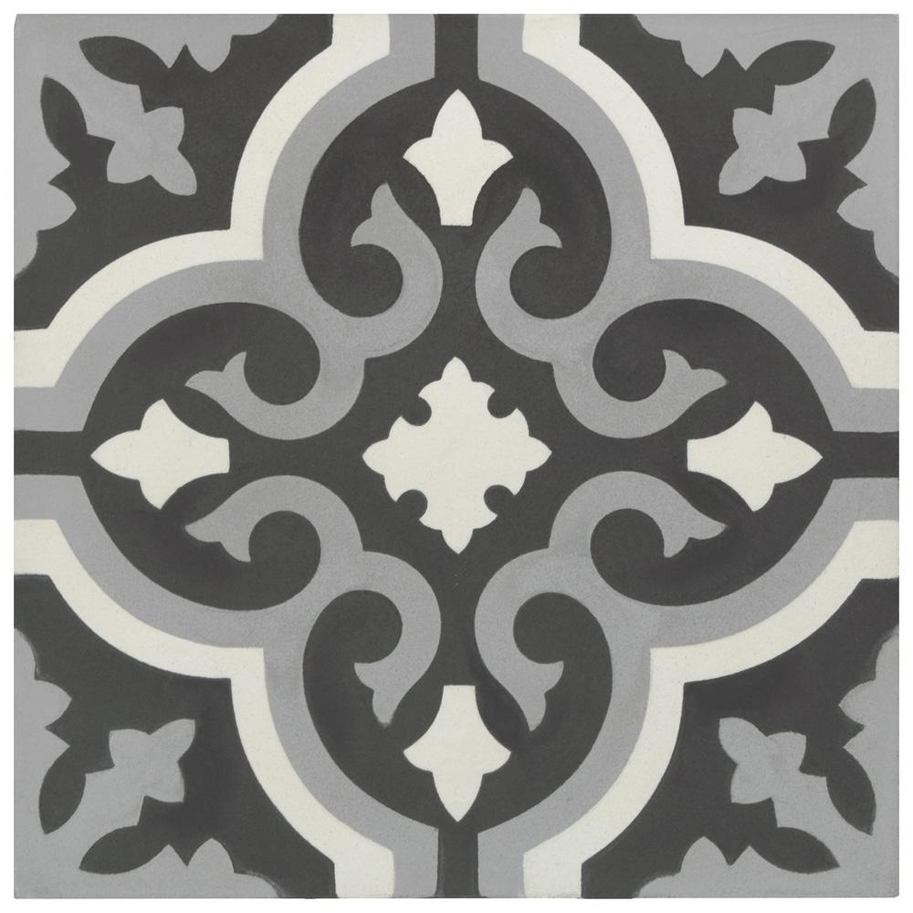 Merola Tile Cemento Braga Luna 7-7/8 in. x 7-7/8 in ...