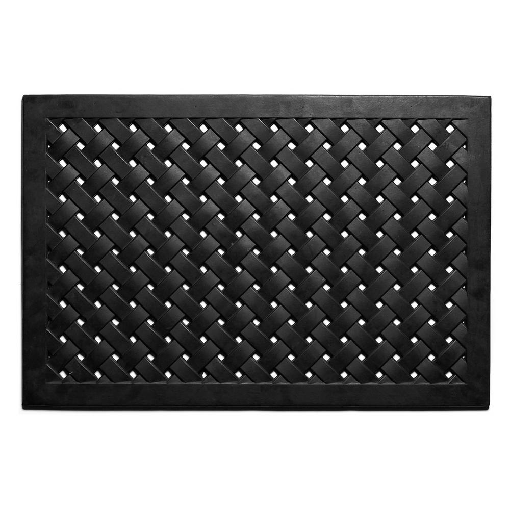 outdoor door mat black