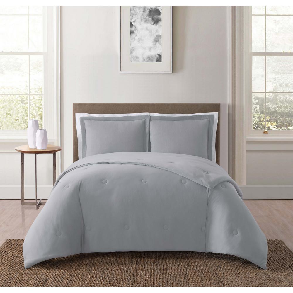 King Comforters Comforter Sets Bedding Bath The Home Depot Everyday Solid Jersey Grey King Comforter Set