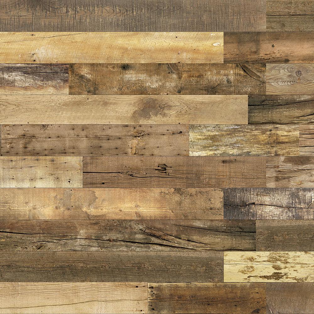 Enkor Barnwood Collection 3 8 In X 6 In X 64 In Urban Cowboy Engineered Wood Interior Accent Wall Panel 8 Box