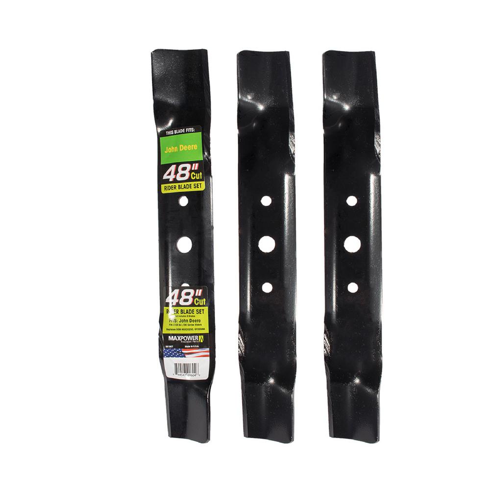 UPC 844547006046 product image for Maxpower John Deere Mower Blade (Set of 3) | upcitemdb.com