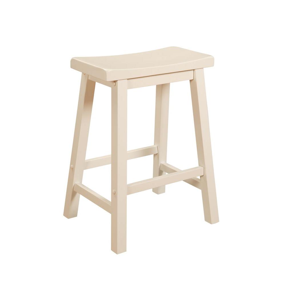 Powell 24 In Pure White Bar Stool 270 430 The Home Depot