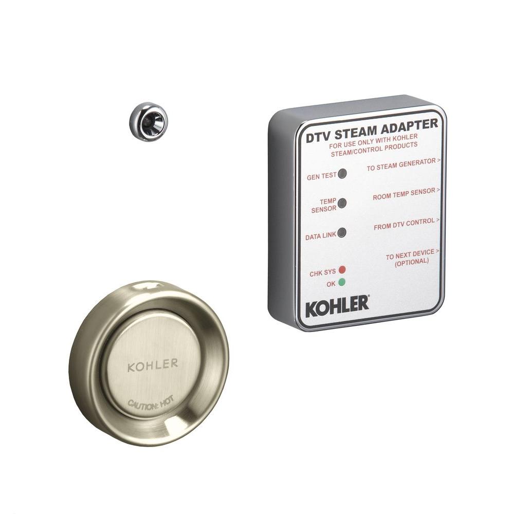 Kohler Steam Adapter Kit In Vibrant Brushed Nickel K 1737 Bn The Kohler Steam Adapter Kit In Vibrant Brushed Nickel