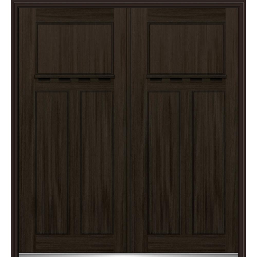 Double Door - Dark Brown Wood - Front Doors - Exterior Doors - The ... Double Door - Dark Brown Wood - Front Doors - Exterior Doors - The ...