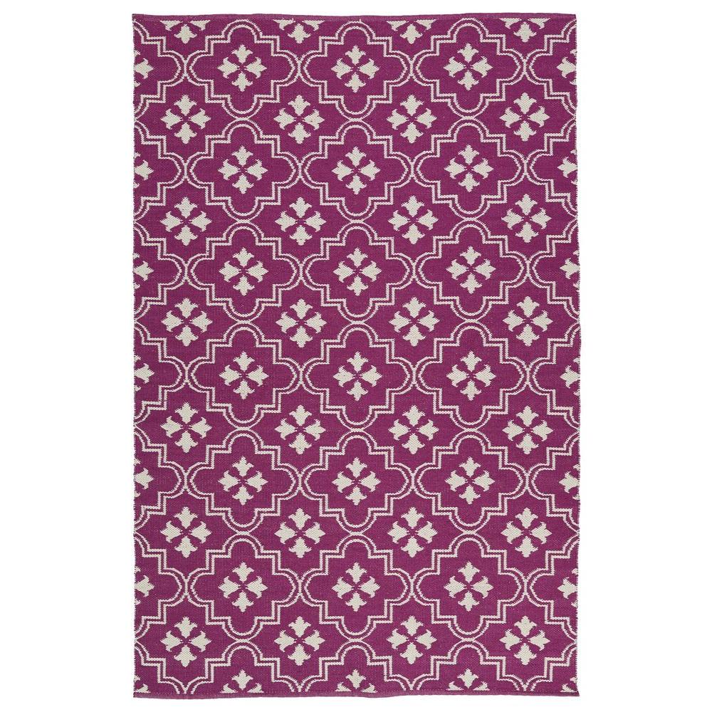 Kavka Ellis Green/Purple Indoor/Outdoor Area Rug 