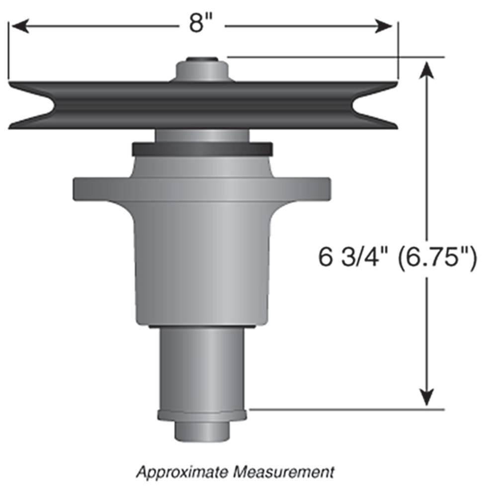STENS New 285736 Spindle Assembly for Exmark Lazer Z with 52 in. 60 in