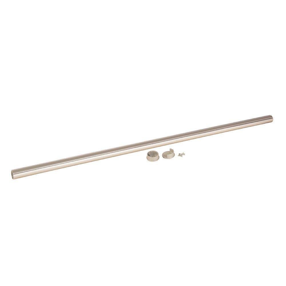 48 In W X 1 H D Silent Slide Closet Rod With Mounting Sku 1001816563