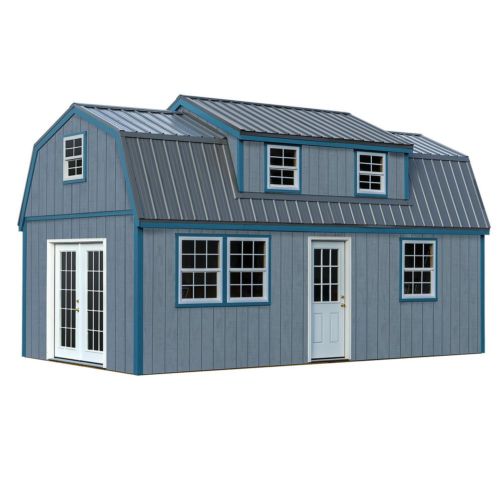 Lakewood 12 Ft X 24 Ft Wood Storage Shed Kit Without Floor