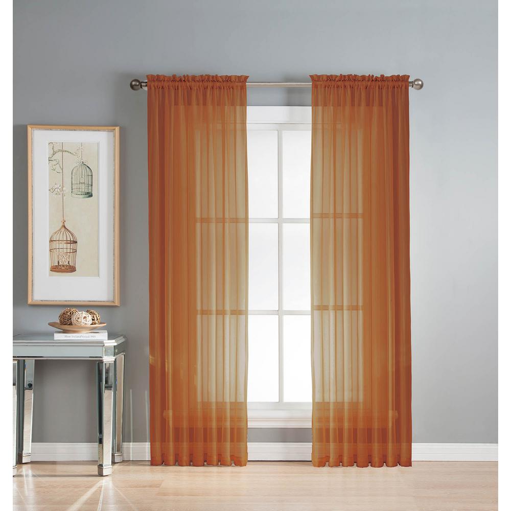 Window Elements Sheer Diamond Sheer 56 In W X 84 In L Rod Pocket