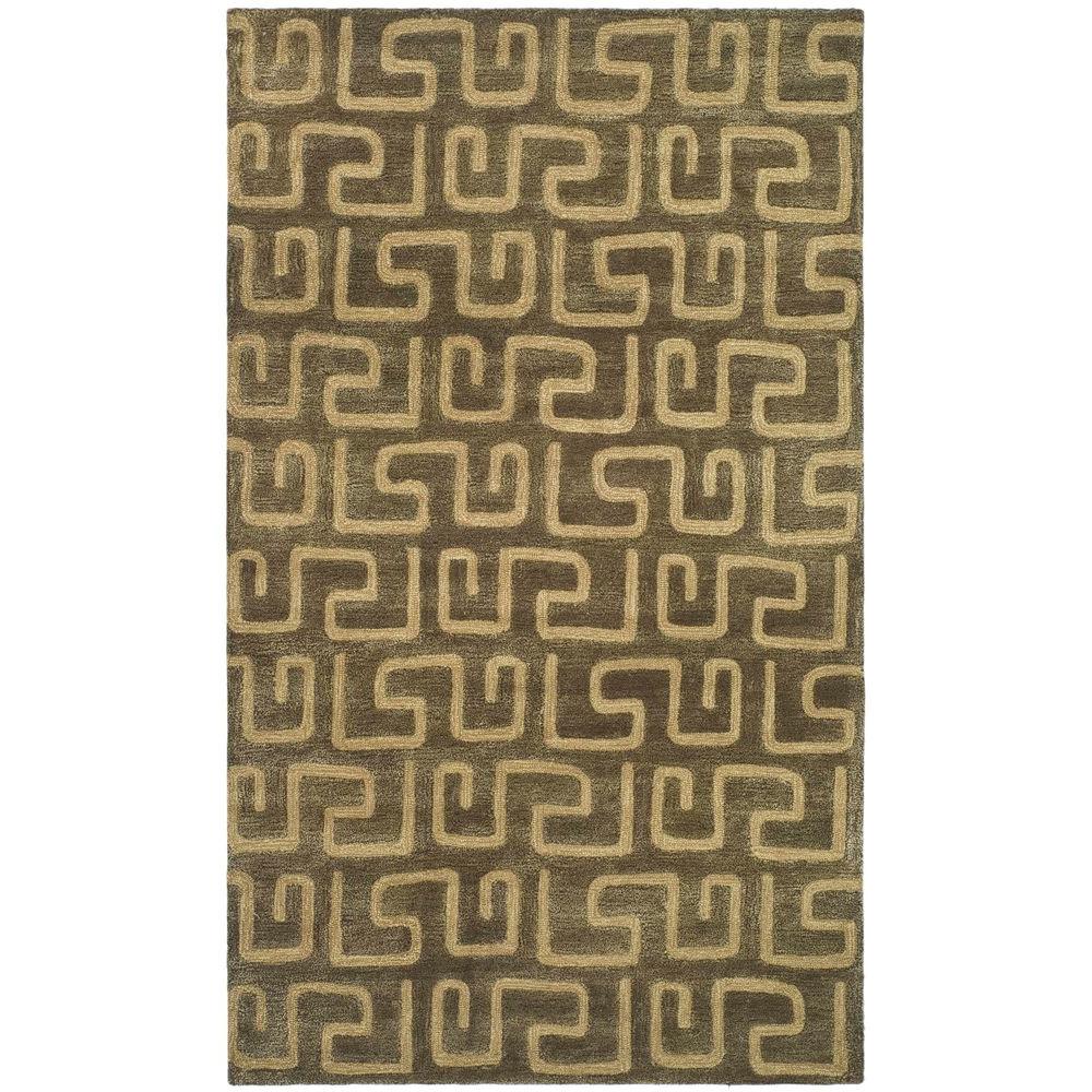 Safavieh Soho Brown/Gold 5 ft. x 8 ft. Area RugSOH416C5 The Home Depot