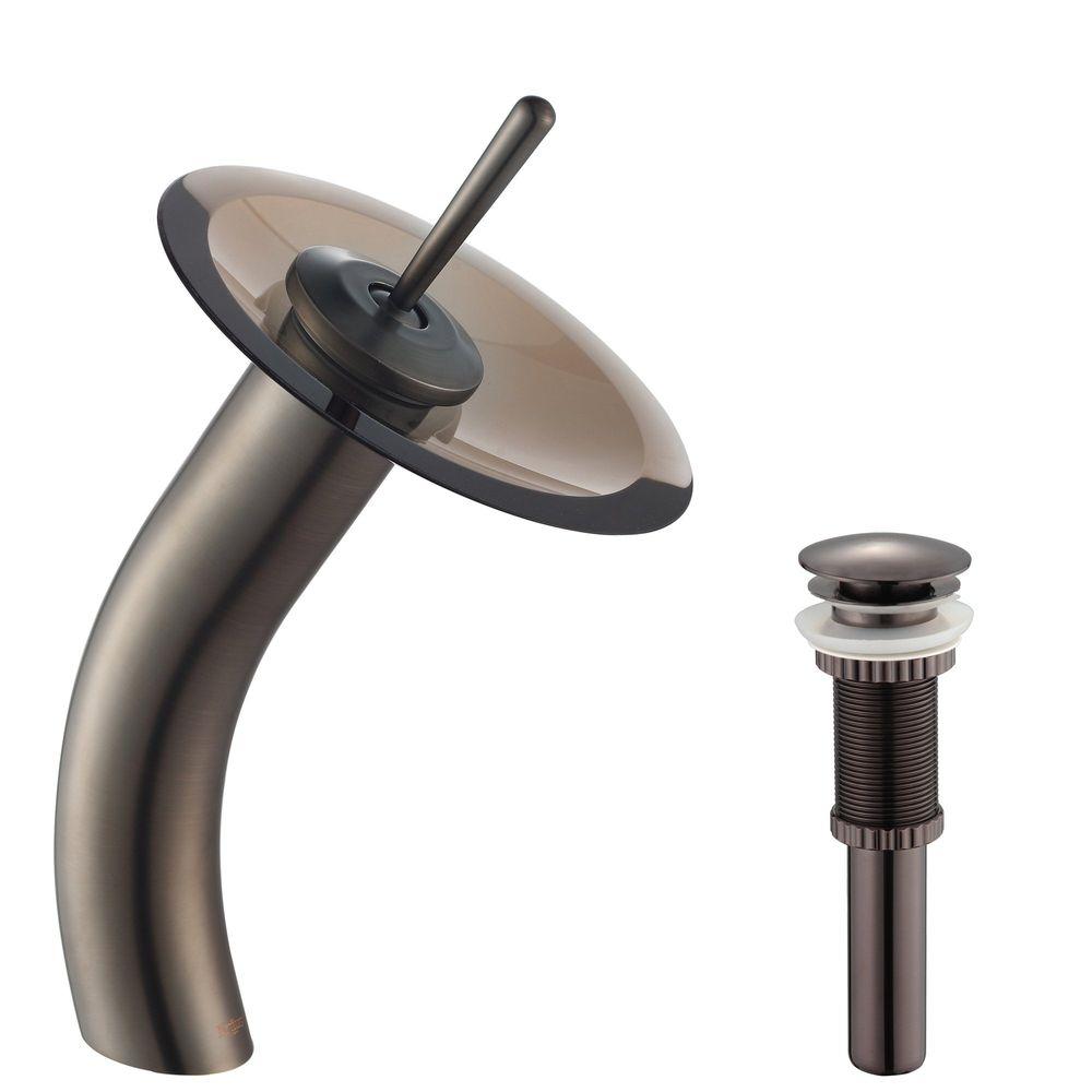 Bronze Vessel Bathroom Sink Faucets The Single Hole Handle Low Arc Vessel Gl Waterfall Bathroom Faucet In Oil