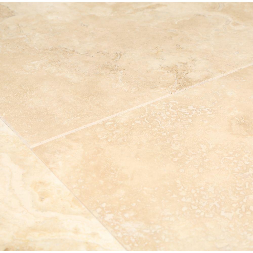 Daltile Travertine Durango 12 In X 12 In Natural Stone Floor And Wall Tile 10 Sq Ft Case T71412121u The Home Depot