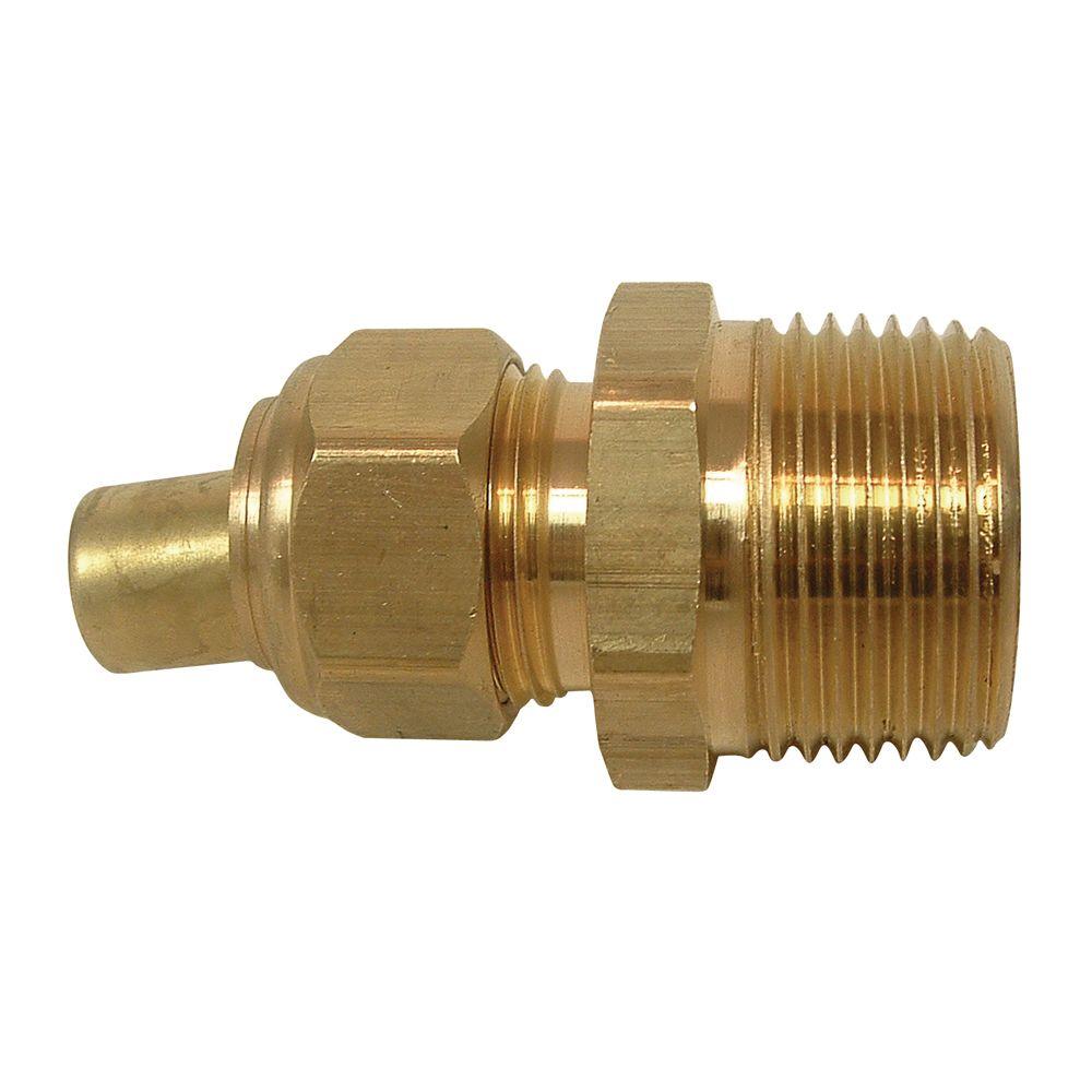 Sioux Chief 5/8 in. x 3/4 in. LeadFree Brass Compression x MIP Adapter