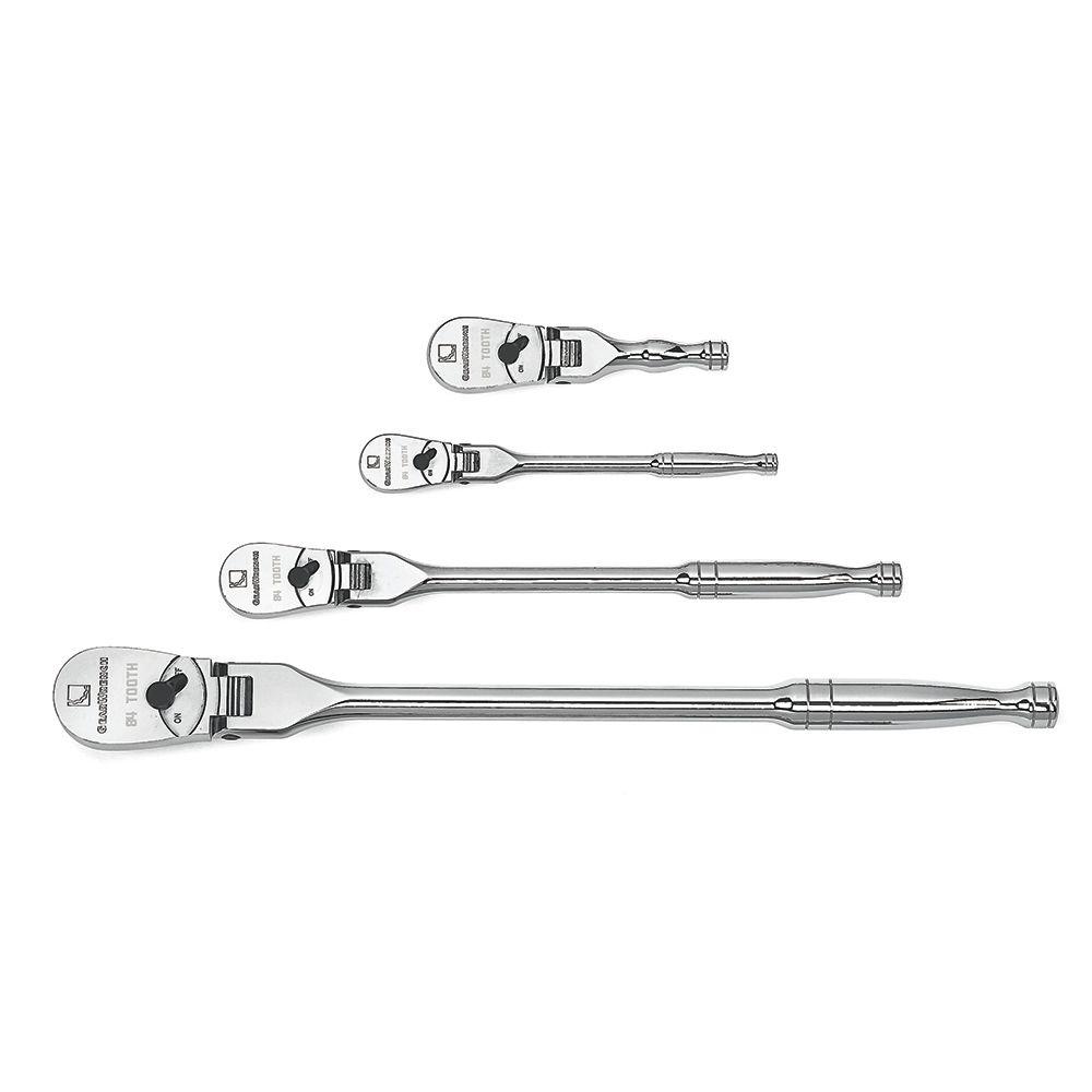 Forward and Reverse Wrench Tool 1//4/" /& 3//8/" Dual Drive Stubby Ratchet Handle