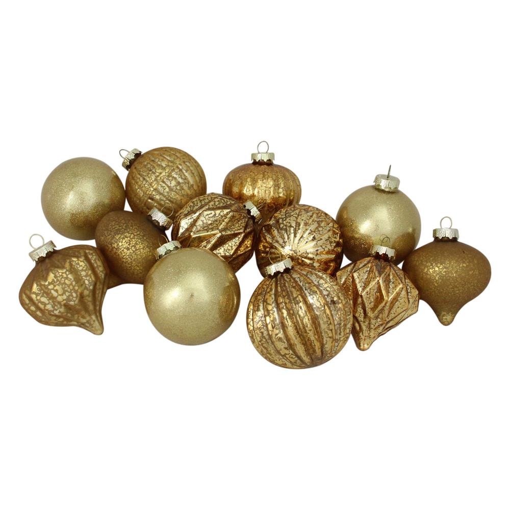 christmas ornaments gold balls