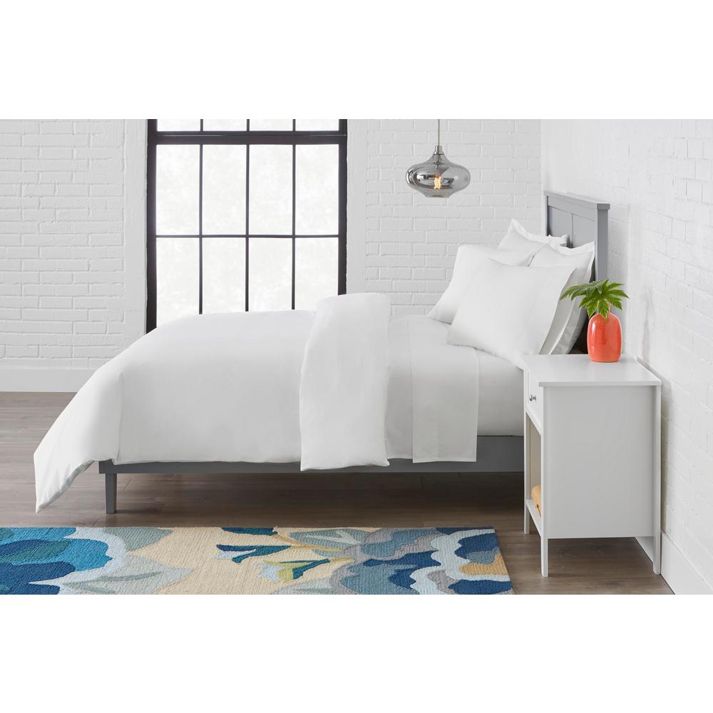 Stylewell Vintage Washed Cotton Percale 3 Piece Full Queen Duvet