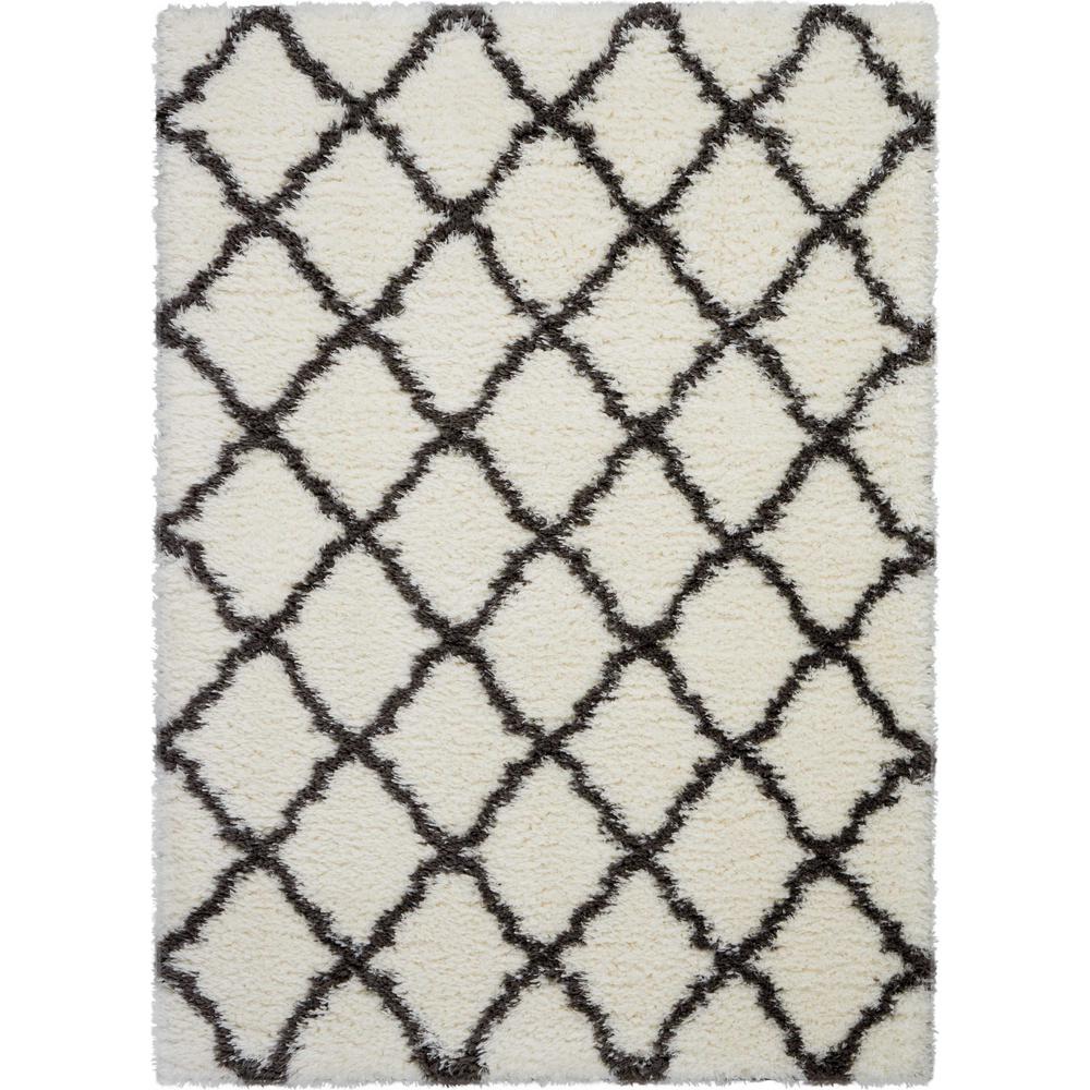 Nourison Ultra Plush Shag 9' x 12' White Plush Area Rug460202 The