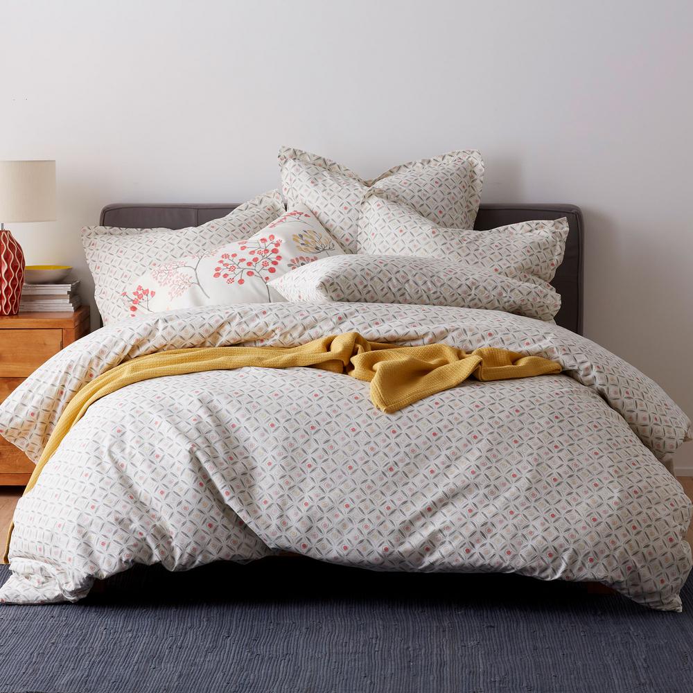 The Company Karlie Geo Cotton Percale Twin Duvet Cover 50311d The Company Karlie Geo Cotton Percale Twin Duvet Cover