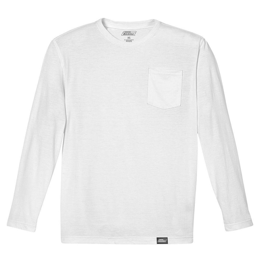 Dickies Men S Xx Large White 100 Cotton Long Sleeved