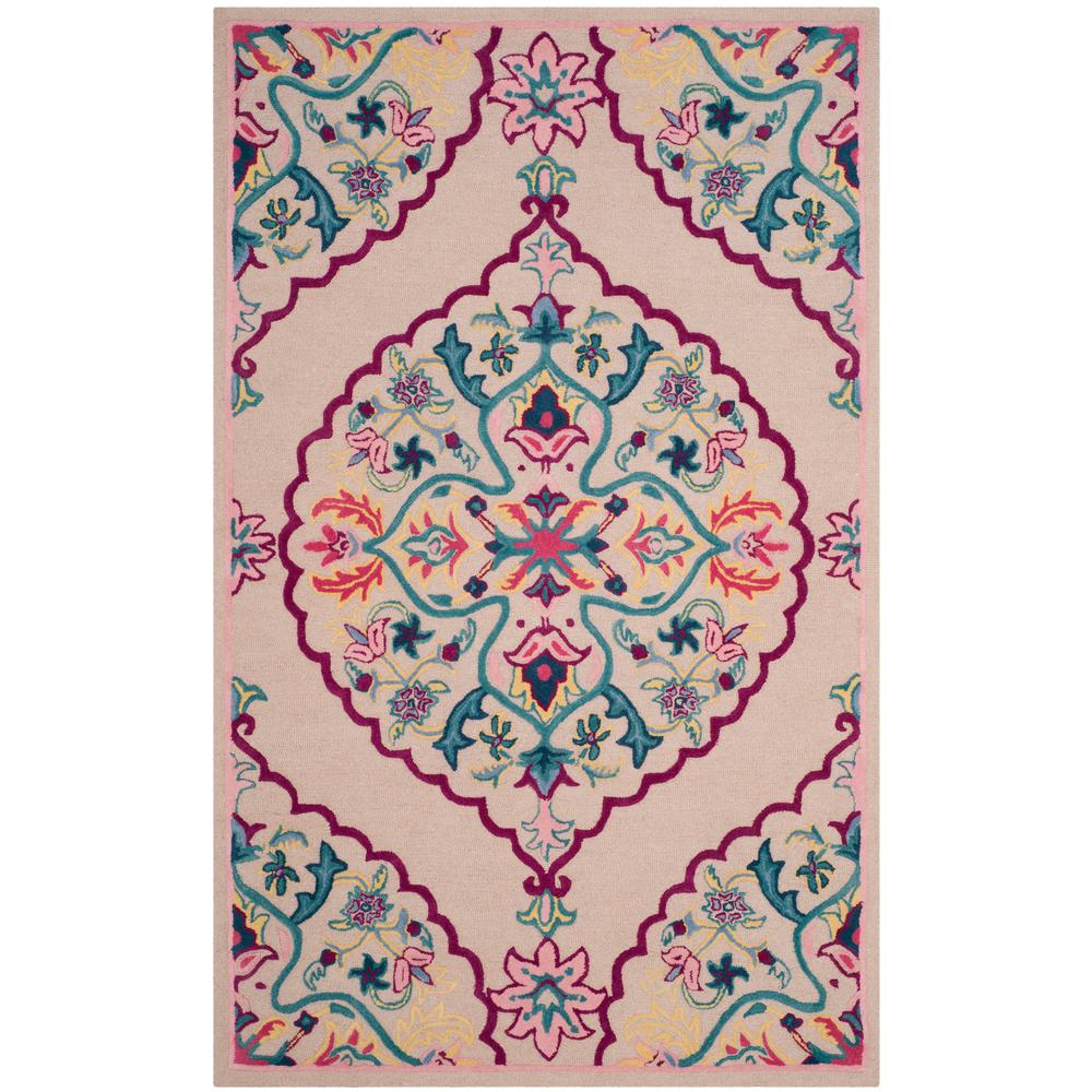 Safavieh Bellagio Light Pink Multi 4 Ft X 6 Area Rug