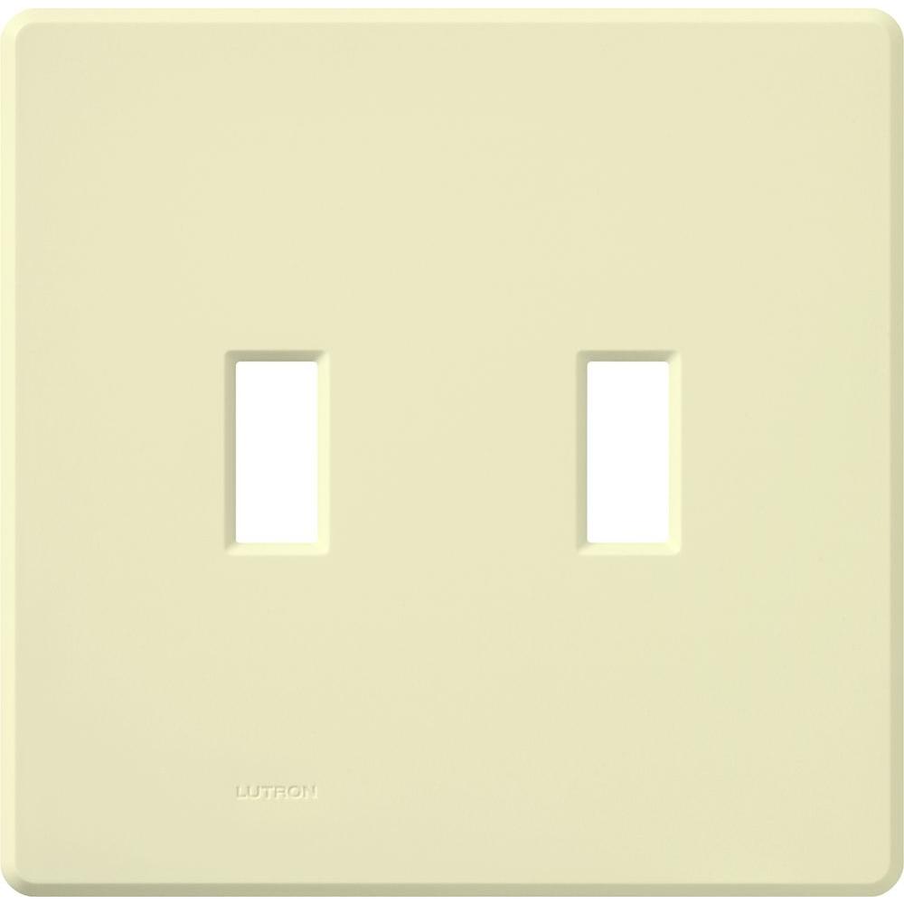 Lutron Fassada 2 Gang Wallplate for ToggleStyle Dimmers and Switches