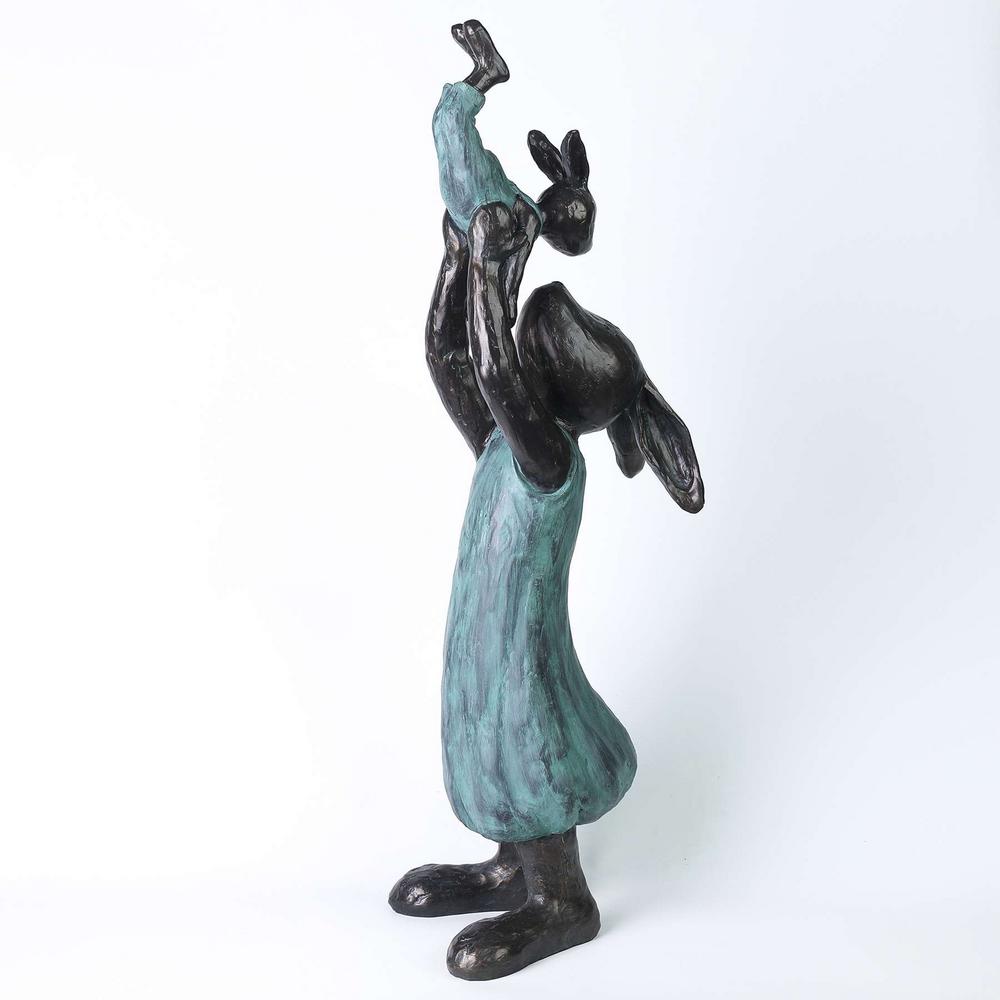 Rabbit Garden Statues Outdoor Decor The Home Depot