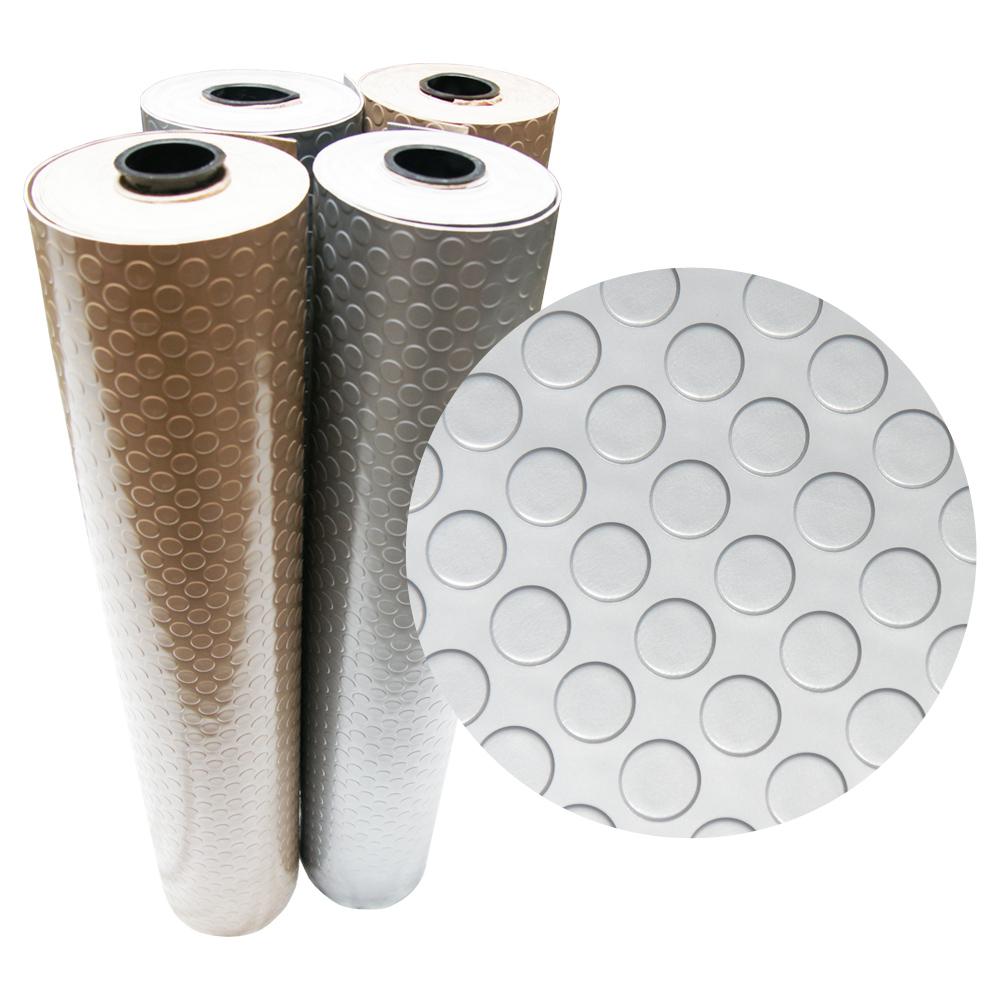 Rubber Cal Coin Grip Metallic 4 Ft X 15 Beige Commercial Pvc Flooring 03 265w Bg The Home Depot Rubber Cal Coin Grip Metallic 4 Ft X