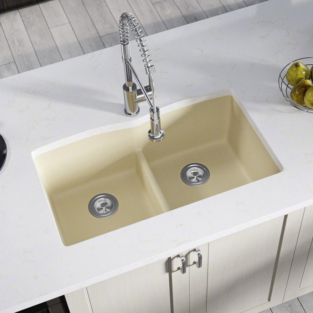 MR Direct Undermount Kitchen Sink Composite Granite 33 in ...