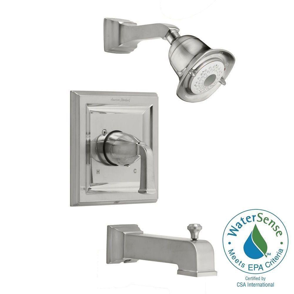 American Standard Town Square 1Handle 3Function Tub and Shower Faucet Trim Kit in Brushed