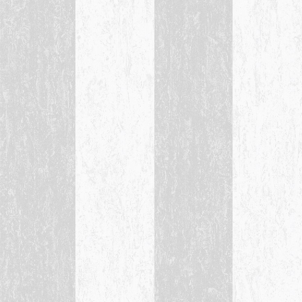 Graham & Brown Evita Water Silk Stripe Light Silver/Silver Wallpaper 104765 The Home Depot