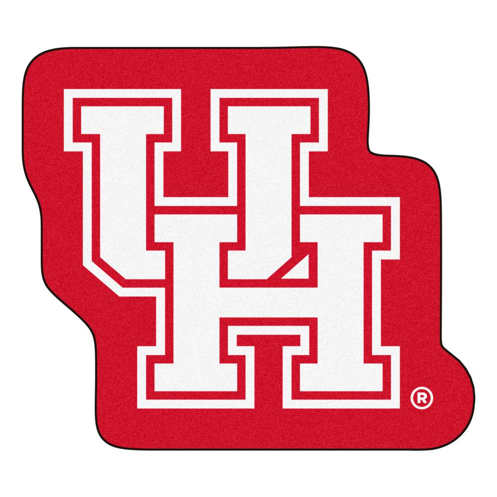 Fanmats Ncaa University Of Houston Mascot Mat 33 9 In X 30 3 In