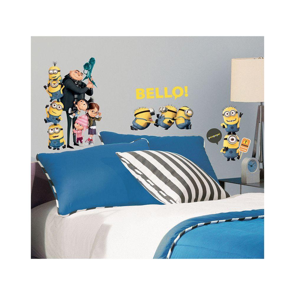 5 in. x 11.5 in. Despicable Me 2 Peel and Stick Wall DecalsRMK2080SCS