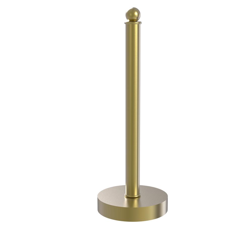 Allied Brass Contemporary Counter Top Kitchen Paper Towel Holder In   Satin Brass Allied Brass Paper Towel Holders 1051 Sbr 64 1000 