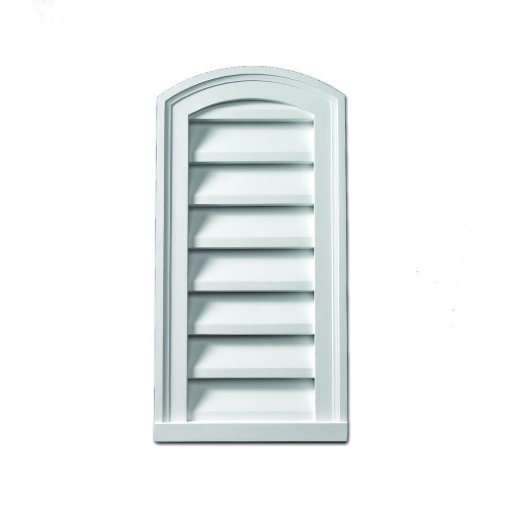 Fypon 18 in. x 30 in. x 2 in. Polyurethane Functional Eyebrow Louver