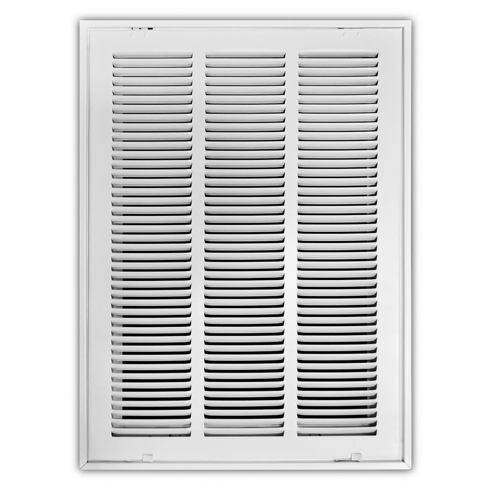SPEEDIGRILLE 20 in. x 20 in. Return Air Vent Filter Grille, White with Fixed BladesSG2020 FG