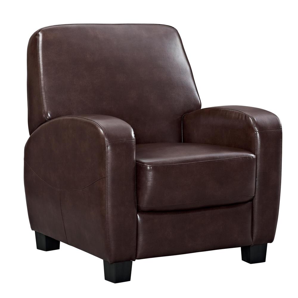 Dorel Marina Brown Home Theater Recliner Fh3350r Br The Depot Dorel Marina Brown Home Theater Recliner