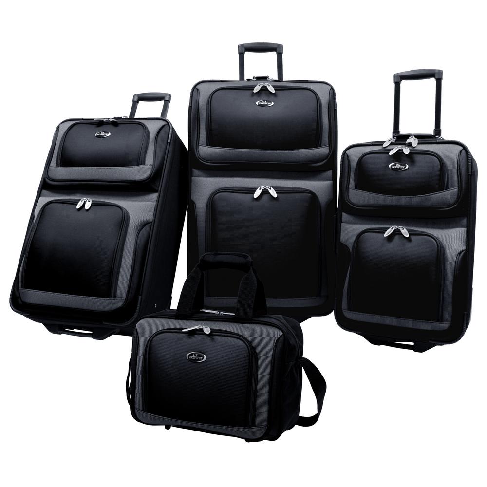 black luggage set