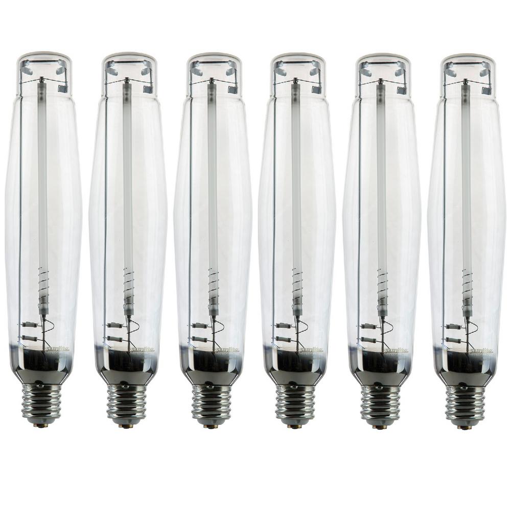 Sunlite 1000 Watt E25 High Pressure Sodium E39 Mogul Base 125000 Lumen Hid Light Bulb 6 Pack 5431