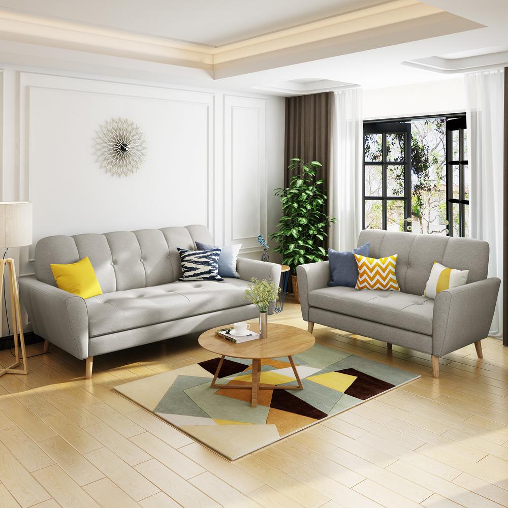 Beige Sofas Loveseats Living Room Furniture The Home