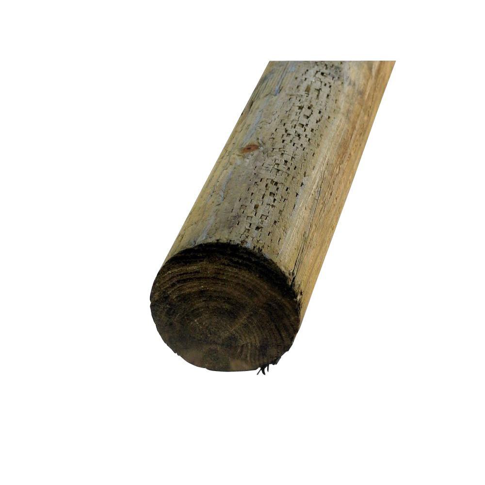 6 In X 8 Ft Pressure Treated Round Post Pole